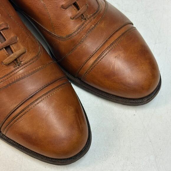 RARE Crockett & Jones x Polo Ralph Lauren Brown Oxford VGUC Made in England 8 D